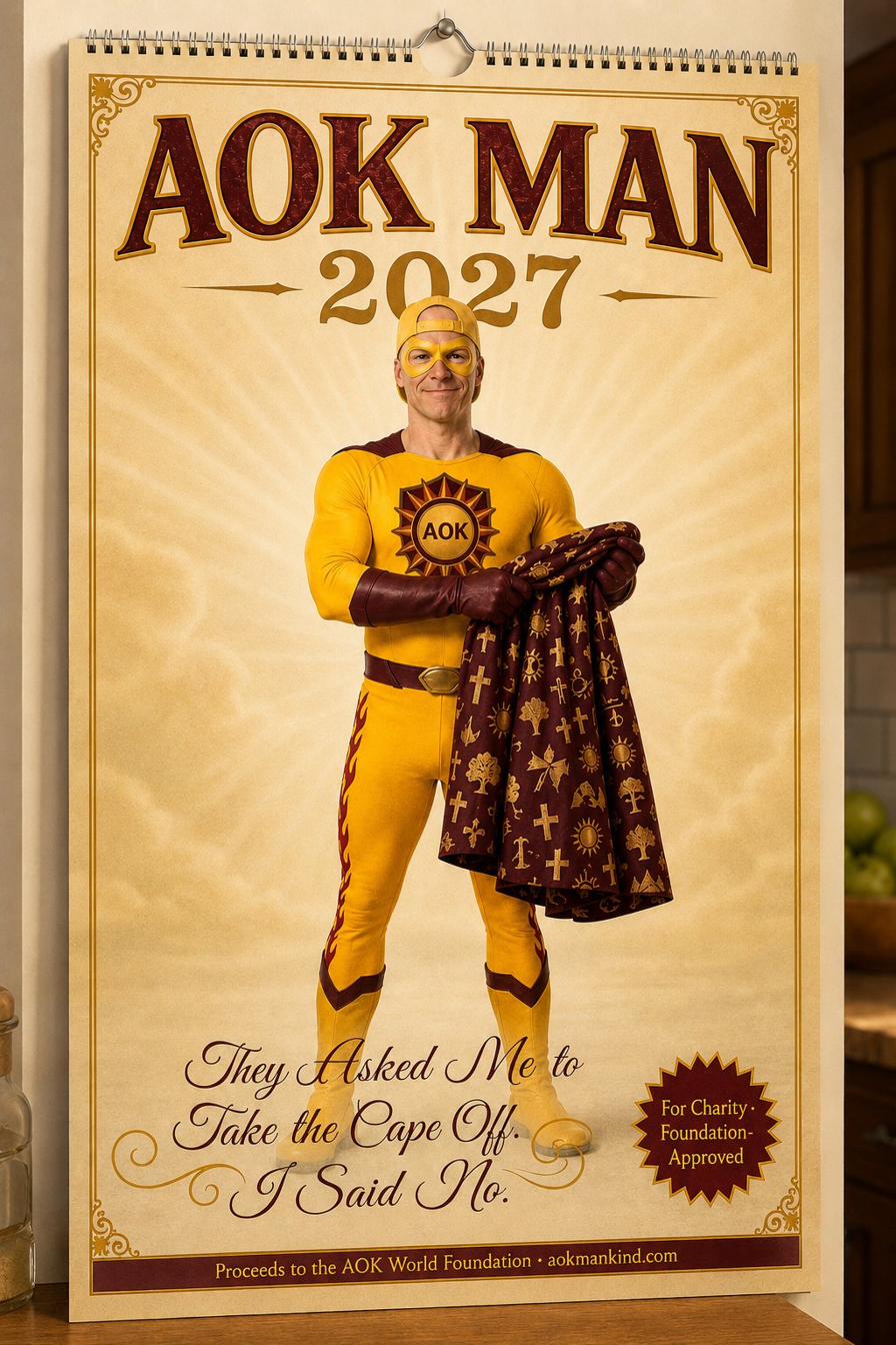 AOK Man 2027 Charity Calendar cover
