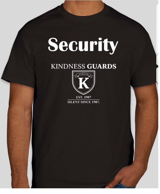 Black Kindness Guards Security tee