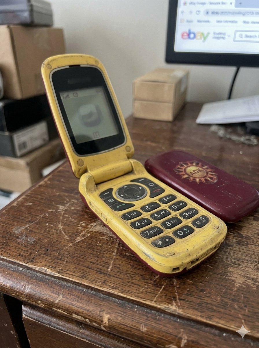 AOK Man flip phone